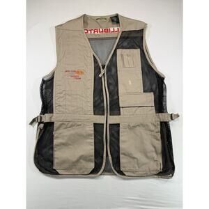 Bob Allen Shooting Vest 3XL Mesh Tan Halliburton Mid-Con Shoot Team